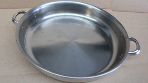 37cm Frypan only with twin Handles and lip, No Lid - Duo Clad - Image 2