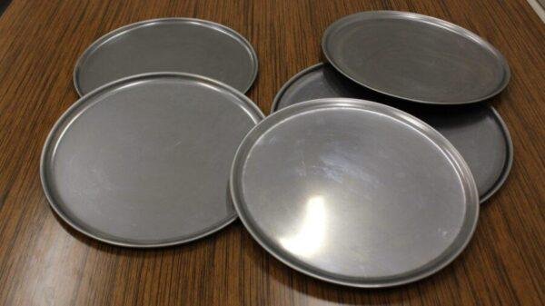 15 and 1/2 Inch (395mm) Pizza Trays from 0.7mm Core 4622 Ferritic Stainless Steel - Image 2