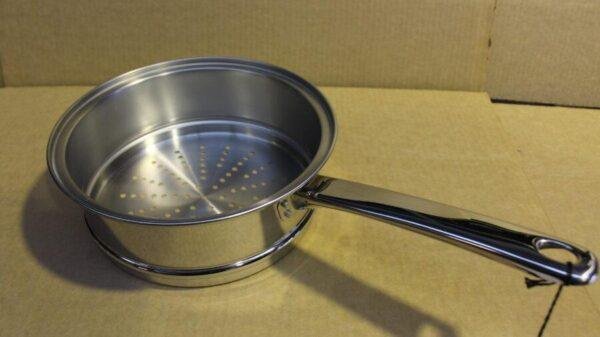 20cm Steamer only with Lid, fits 2Ltr or 18cm Saucepan - Duo Clad - Image 2
