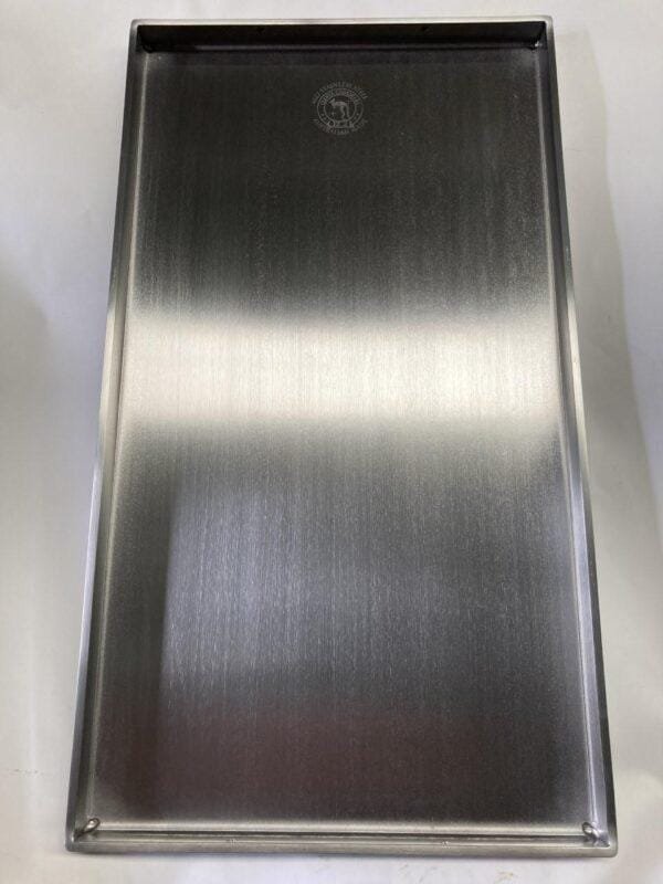 4003 Stainless Polished BBQ Hot Plates - Large - 396mm*486mm - Suit 4 Burner BBQ