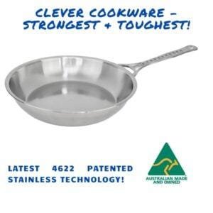 28 cm New 4622 Stainless Frypan - Welded Handle Single Handle only