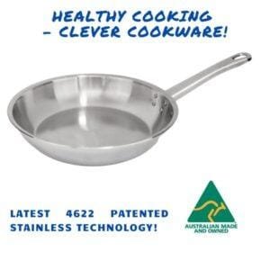 28 cm New 4622 Stainless Frypan - Rivetted Handle Single Handle only