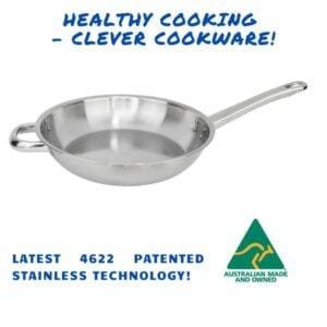 28cm 2mm Satay Fry Pan - Riveted Double Handles (long and short)